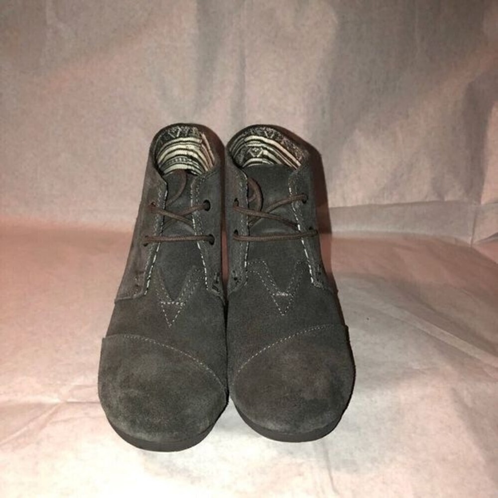 TOMS Leather Suede Booties - Picture 3 of 6